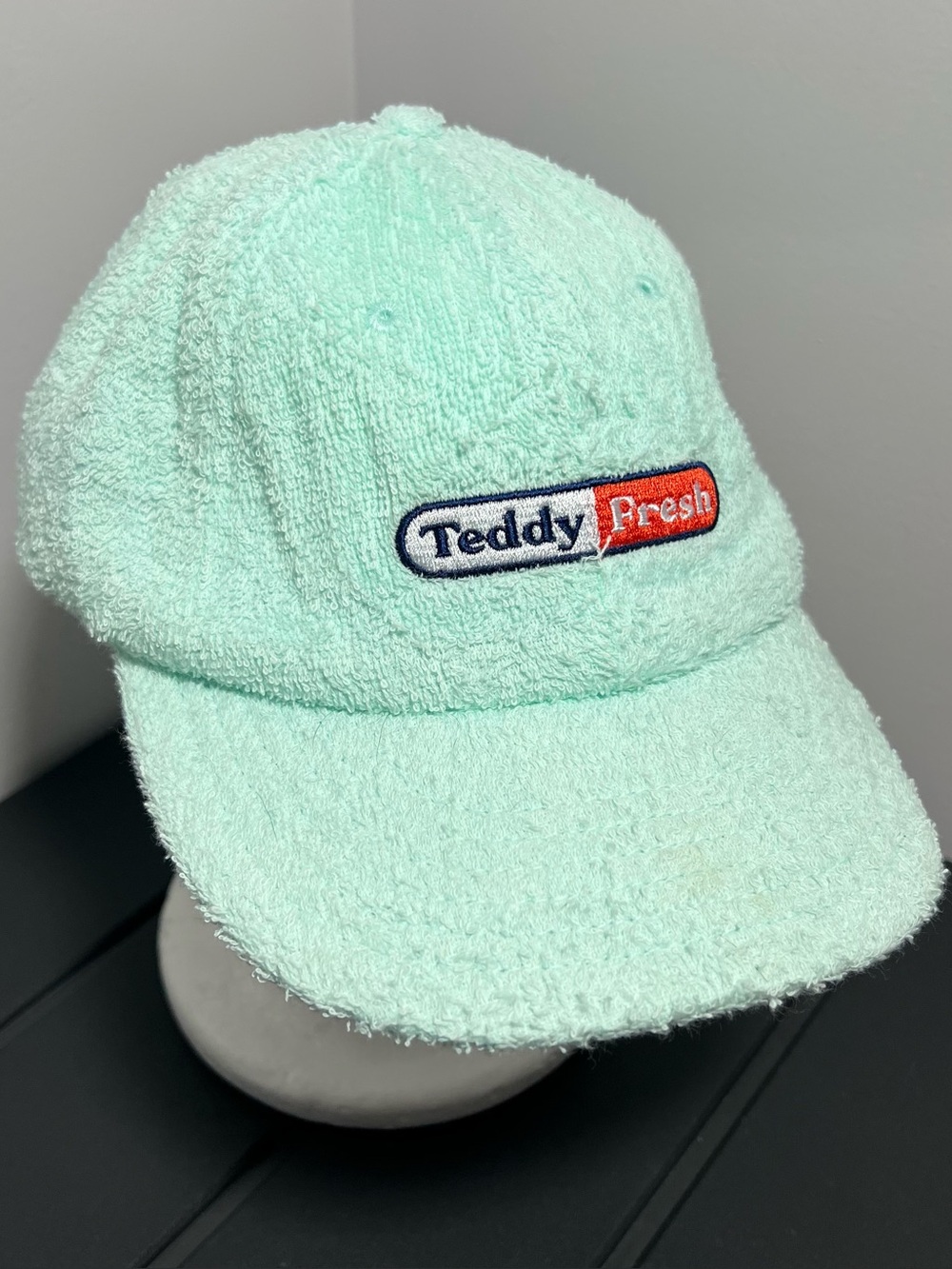 Teddy Fresh Ice Blue White Red Black Fuzzy Towel Strapback Hat Adult OSFM